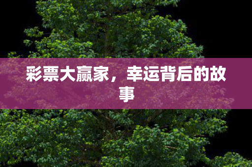 幸运背后的故事图片