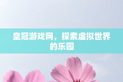 探索虚拟世界的乐园图片