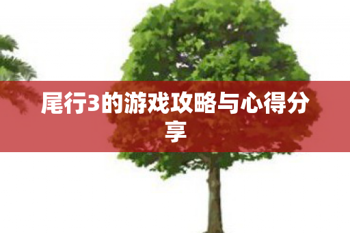 尾行3的游戏攻略与心得分享图片