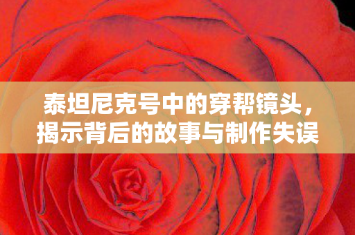 揭示背后的故事与制作失误图片