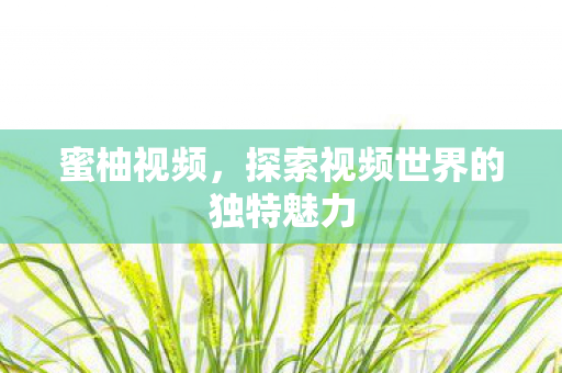 探索视频世界的独特魅力图片