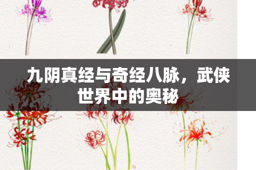九阴真经与奇经八脉图片