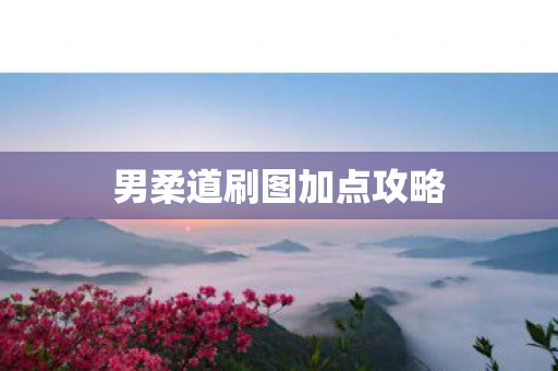 男柔道刷图加点攻略图片