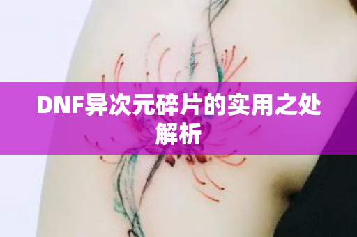 DNF异次元碎片的实用之处解析图片