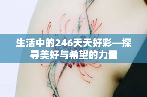 生活中的246天天好彩图片