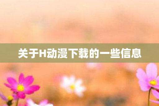 关于H动漫下载的一些信息图片