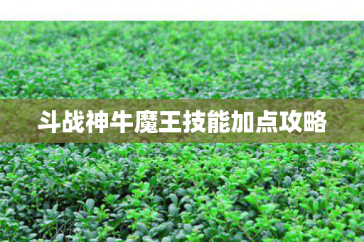 斗战神牛魔王技能加点攻略图片