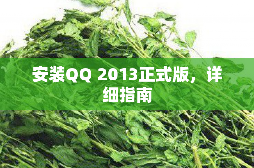 安装QQ 2013正式版图片
