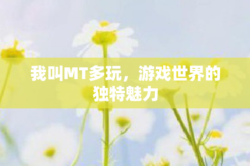 游戏世界的独特魅力图片