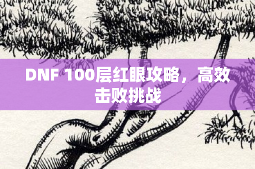 DNF 100层红眼攻略图片