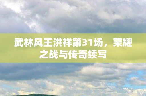 武林风王洪祥第31场图片