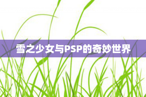 雪之少女与PSP的奇妙世界图片