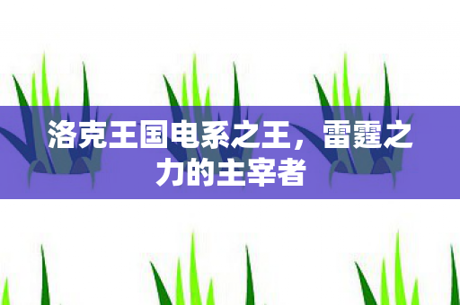 洛克王国电系之王图片