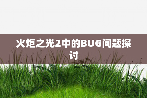 火炬之光2中的BUG问题探讨图片