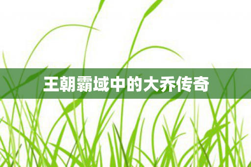 王朝霸域中的大乔传奇图片