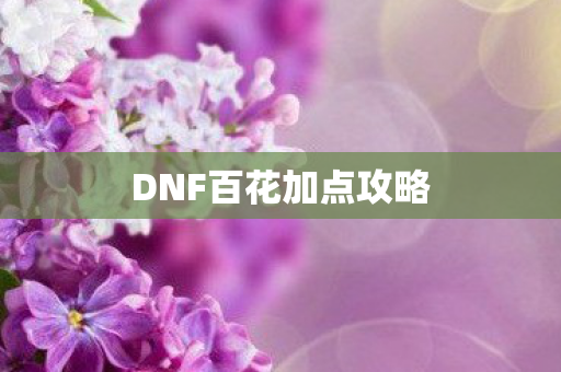 DNF百花加点攻略图片