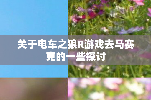 关于电车之狼R游戏去马赛克的一些探讨图片