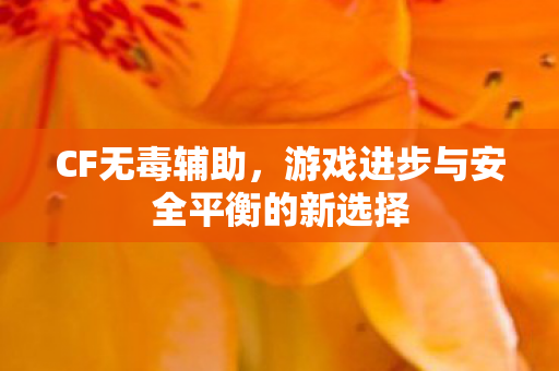 游戏进步与安全平衡的新选择图片