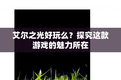 探究这款游戏的魅力所在图片